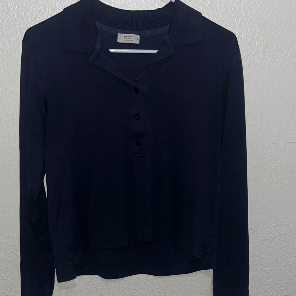 AYR Midnight Blue Button-Up Shirt